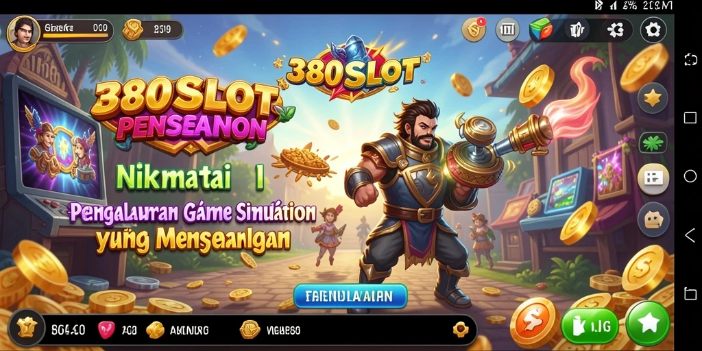 Tampilan gameplay seru di 380SLOT yang menampilkan mesin slot.