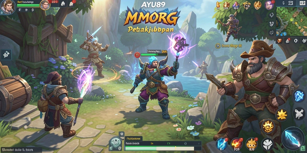 Gameplay epik dalam dunia MMORPG AYU89.