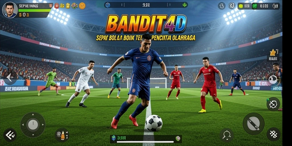 Screenshot gameplay BANDIT4D dengan aksi seru di lapangan.