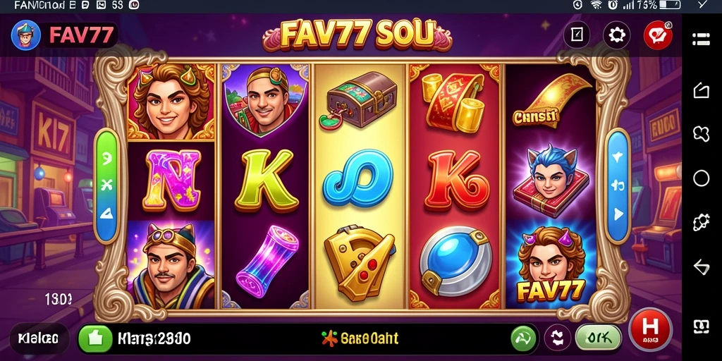 Tampilan gameplay FAV77 yang menegangkan dan penuh warna.