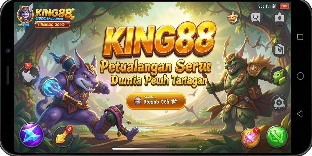 Tampilan gameplay KING88 yang menarik dan penuh aksi.