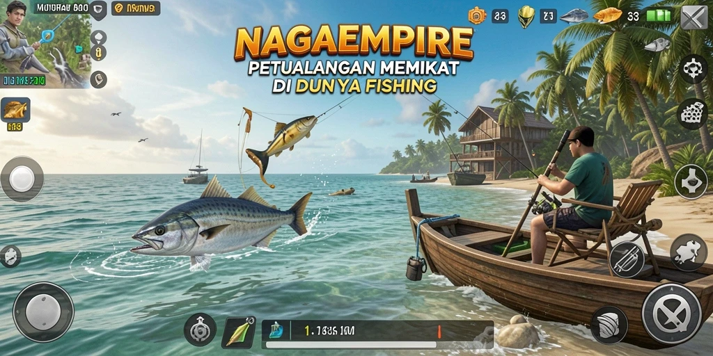 Tampilan menarik gameplay Fishing di NAGAEMPIRE.