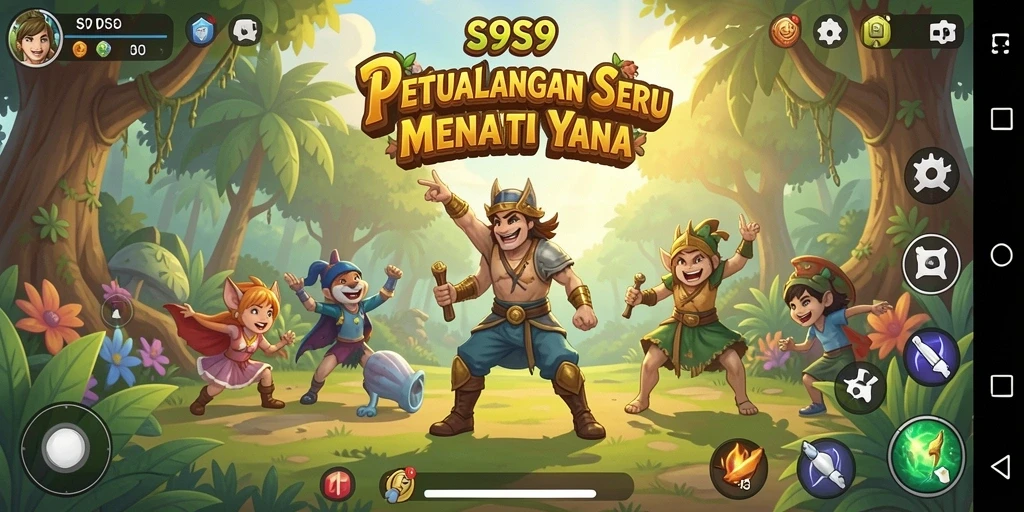 Tampilan gameplay S9S9 yang penuh petualangan menarik.