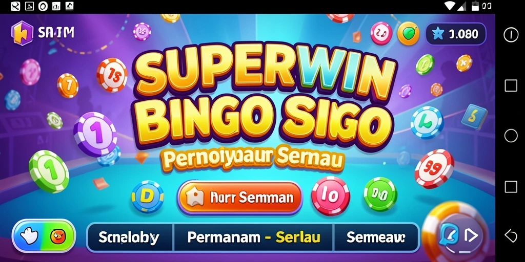 Tampilan gameplay Bingo yang seru dan interaktif di SUPERWIN.