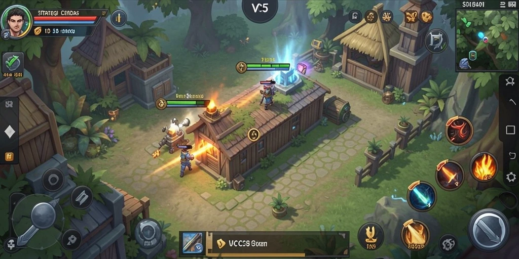 Gameplay VC5 yang mendebarkan dengan strategi yang kompleks.